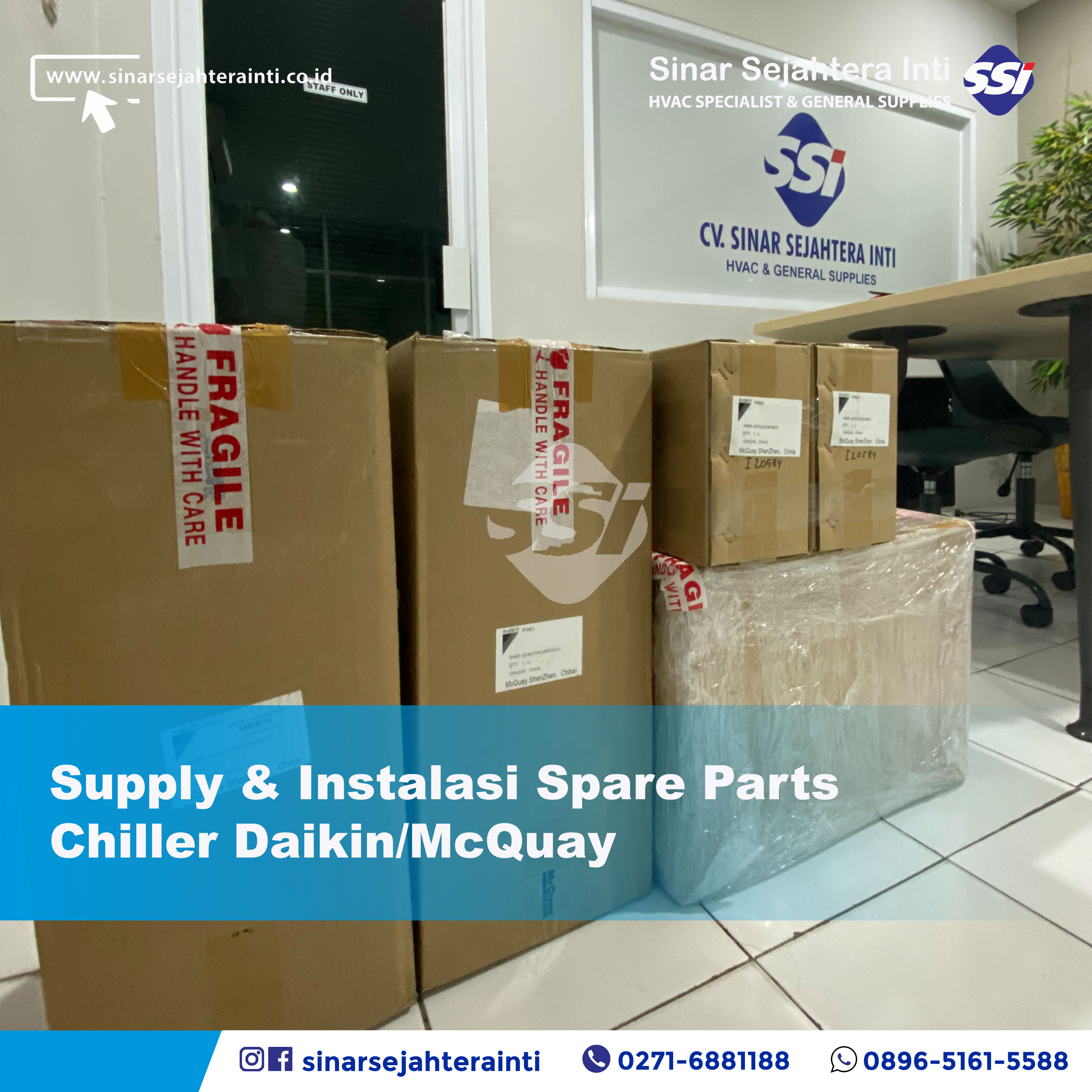 Supply & Instalasi Spare Parts Chiller Daikin / McQuay McSmart