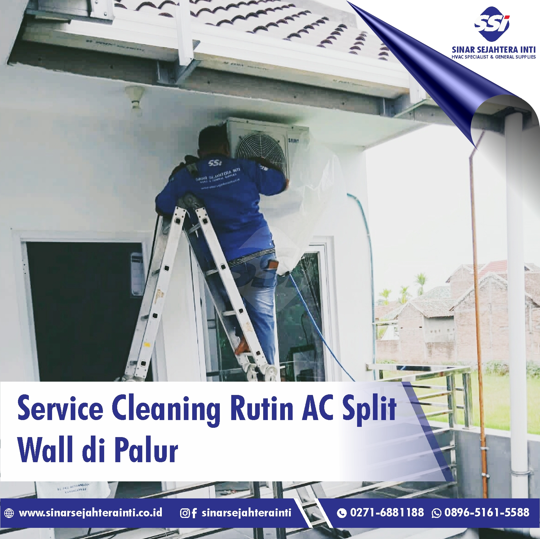 Service Cleaning Rutin AC Split Wall